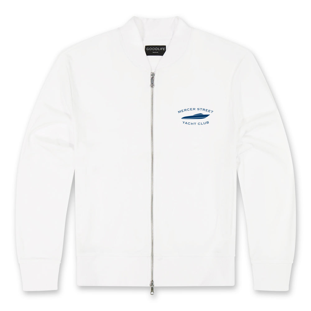 MSYC x Goodlife White Velour Bomber